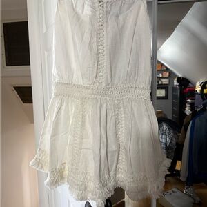 Victoria's Secret White Smocked Dress